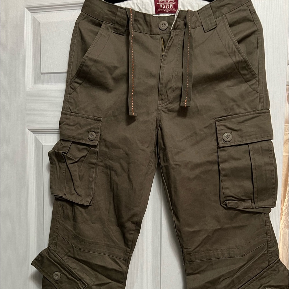 Matchstick khaki/olive cargo pants